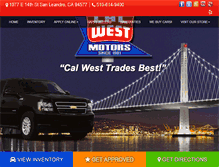 Tablet Screenshot of calwestmotors.com